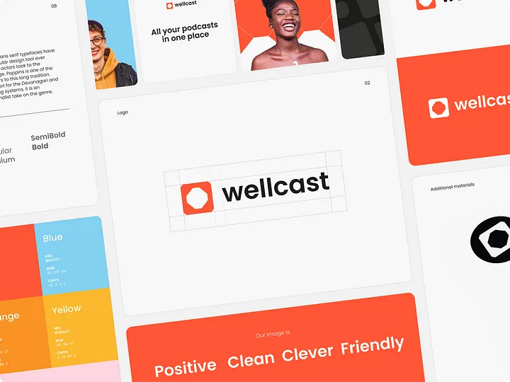 Wellcast — Брендбук и рекомендации для платформы подкастов