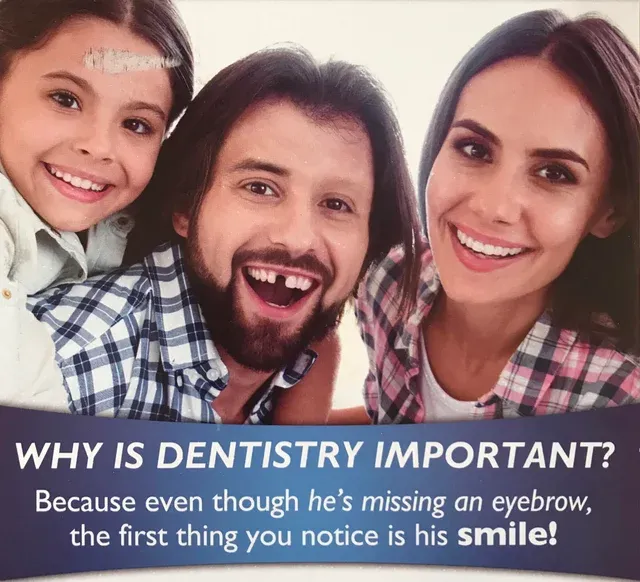Ad of a dentist