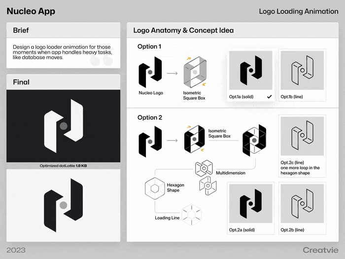 Nucleo Logo Loading Animation