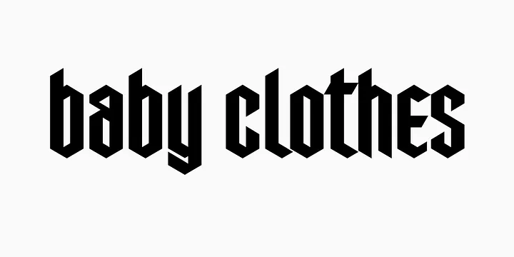 Gothic-style font Demon Letter