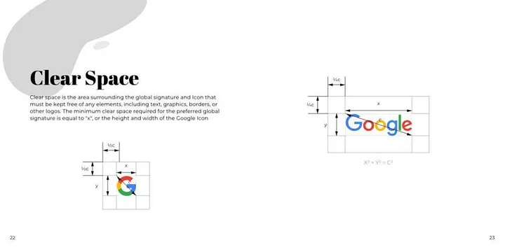 proportions and dimensions of the logo, including the standard minimum size of the logo