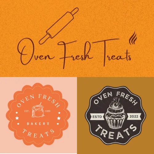 Our final shortlist consists of 3 variations. A simple wordmark logo, a modern logo, and a logo with tempting imagery