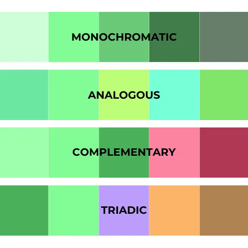 There are several ways to ensure color harmony in your logo
