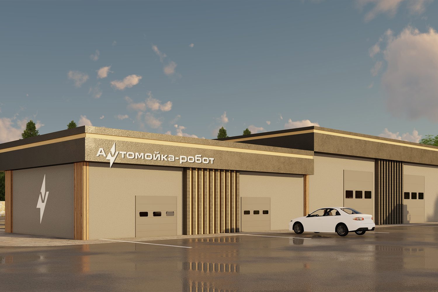 3d визуализация автомоечной станции