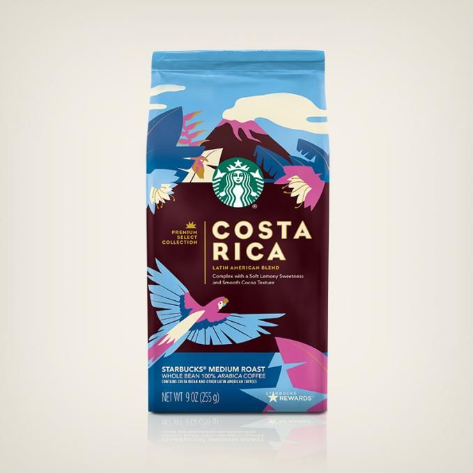 дизайн упаковки кофе Starbucks