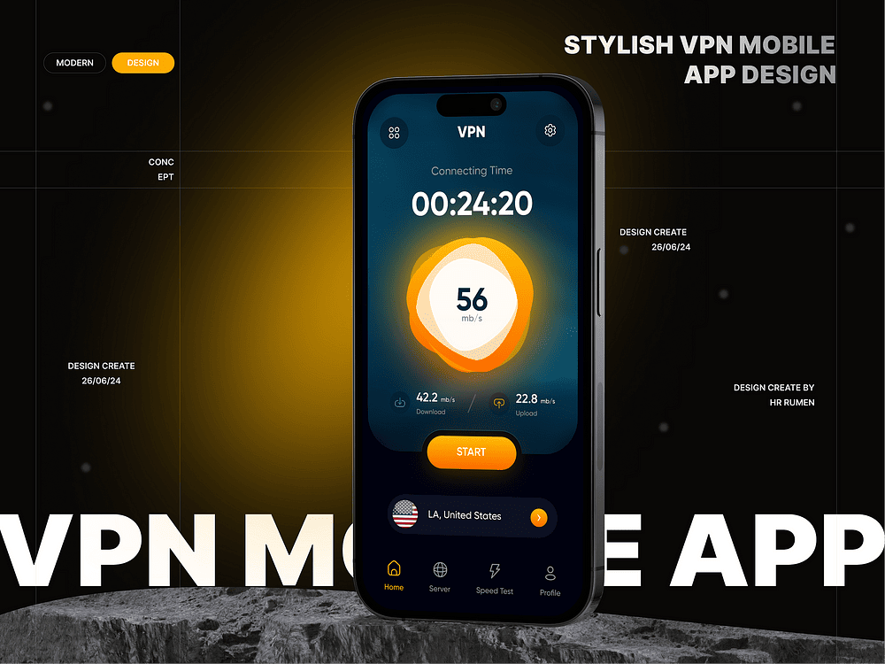 VPN Mobile App Design