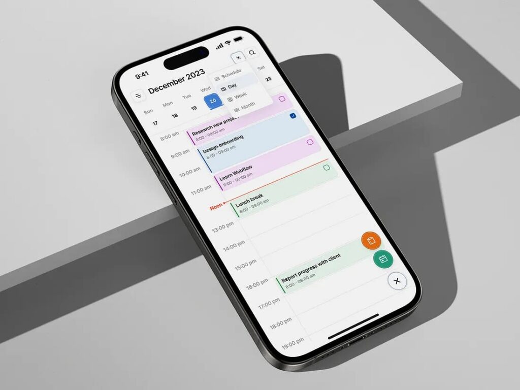 Smart Calendar AI Integrated Mobile App — Schedule
